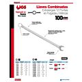 Paq c/6 Llave combinada extra larga pulido espejo en pulgadas, 12 puntas, 7/16" Urrea