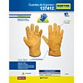 Guantes de piel tipo argonero con cintillo unitalla Surtek