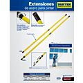 Extensión de acero telescópica para pintar 2.4 m Surtek