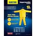 Traje impermeable sin reflejante con interior de poliéster G, 2 piezas Surtek