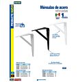 Paq c/10 Ménsula con soporte color blanco 8 x 12" Surtek