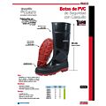 Botas de seguridad de PVC con casquillo de acero #26 cm Urrea