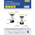 Linterna de LED para campamento recargable/solar de 400 lm Surtek