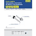 Pija cabeza hexagonal con rondana y punta de broca 1-1/4" x #14, 50 piezas Surtek