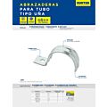 Abrazadera para tubo tipo uña 1/2", 10 piezas Surtek