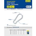 Paq c/12 Gancho rápido con seguro 10 x 100 mm Surtek Paq c/12 Gancho rápido con seguro 10 x 100 mm Surtek
