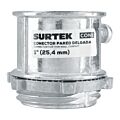 Paq c/10 Conector para tubo conduit pared delgada 1" Surtek