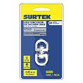 Paq c/12 Destorcedor de zinc para cable 1/8" Surtek
