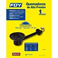 Quemador de alta presión de hierro fundido # 2 Foy