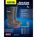 Botas de seguridad de PVC industriales #30 cm Surtek