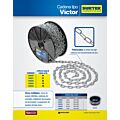 Cadena de acero al carbón tipo Víctor 2.5 mm x 30 m Surtek