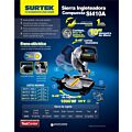 Sierra de inglete compuesta 10" 1,500 W 120 V Surtek