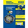 Manguera para jardín tramada gris con conector plásticos 1/2", 20 m Surtek