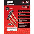 Marro octagonal cabeza maquinada con mango de hickory Americano de 16", 2 lb Urrea