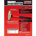 Marro de bronce-aluminio antichispa de 15lb con mango largo de fibra de vidrio 20" Urrea