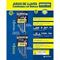 Juego de llaves combinadas pulido espejo de matraca métricas, 12 puntas, 7 piezas Surtek