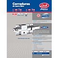Cerradura de barra libre función derecha, cromo brillante, llave tetra, en caja Lock