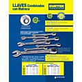 Paq c/3 Llave combinada pulido espejo de matraca métrica, 12 puntas, 8mm Surtek