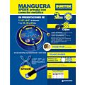 Manguera para jardín tejido spider con conector metálico 1/2", 20 m Surtek