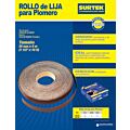 Lija en rollo para plomero 1-1/2 x 45 m, grano 120 Surtek