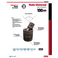 Nudo universal con barreno pasado para dado de impacto cuadro de 1-1/2", 5-1/4" Urrea