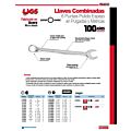 Paq c/6 Llave combinada pulido espejo métrica, 6 puntas, 11 mm Urrea