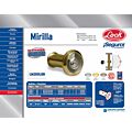 Paq c/6 Mirilla para puerta latón brillante Lock