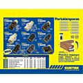 Paq c/20 Portalámpara con apagador de paso, color negro Surtek