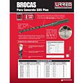 Broca para concreto de acero SDS PLUS 1/4" x 4" con punta delgada Urrea