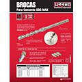 Broca para concreto de acero SDS MAX 5/8" x 13" con punta reforzada Urrea