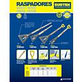Raspador con mango de madera largo 4" Surtek
