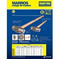 Paq c/2 Marro octagonal cabeza forjada con mango corto de madera de 12", 4 lb Surtek