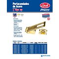 Portacandado 4-1/2" níquel satinado Lock