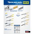Paq c/3 Tijeras para poda a dos manos 12" dentada con mango cushion grip Surtek