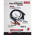 Juego de cables para soldadora 300 A, 4.5 m Urrea