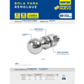 Bola de arrastre para remolque 1-7/8" x 1" Surtek