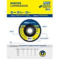 Disco laminado tipo 29 grano 80, 7" Foy