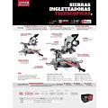 Sierra de inglete telescópica 12" 2100 W Urrea