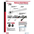 Matraca reversible para dado cuadro de 1/4" cromada, Quick Release Urrea