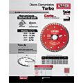 Disco de diamante turbo, 4-1/2" Urrea