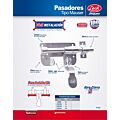 Paq c/5 Pasador tipo mouser para puerta, 8.5 cm Lock