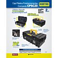 Caja portaherramientas plástica con broches metálicos 21" x 11" x 7" compacta Surtek