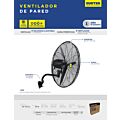 Ventilador de pared 3 velocidades, 30" Surtek