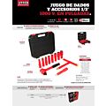 Juego de dados y accesorios cuadro de 1/2" en pulgadas para 1000 V, 11 piezas Urrea