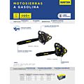 Motosierra a gasolina 22" 52cc Surtek