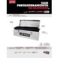 Caja portaherramientas de aluminio 24" x 9" x 9" con charola plástica Urrea