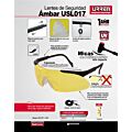 Paq c/12 Lentes de seguridad modelo Sport, ámbar Urrea