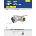 Paq c/10 Conector curvo para tubo liquid tight 1" Surtek