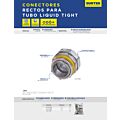 Paq c/10 Conector recto para tubo liquid tight 1" Surtek