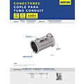 Paq c/10 Conector cople para tubo conduit pared delgada 1" Surtek